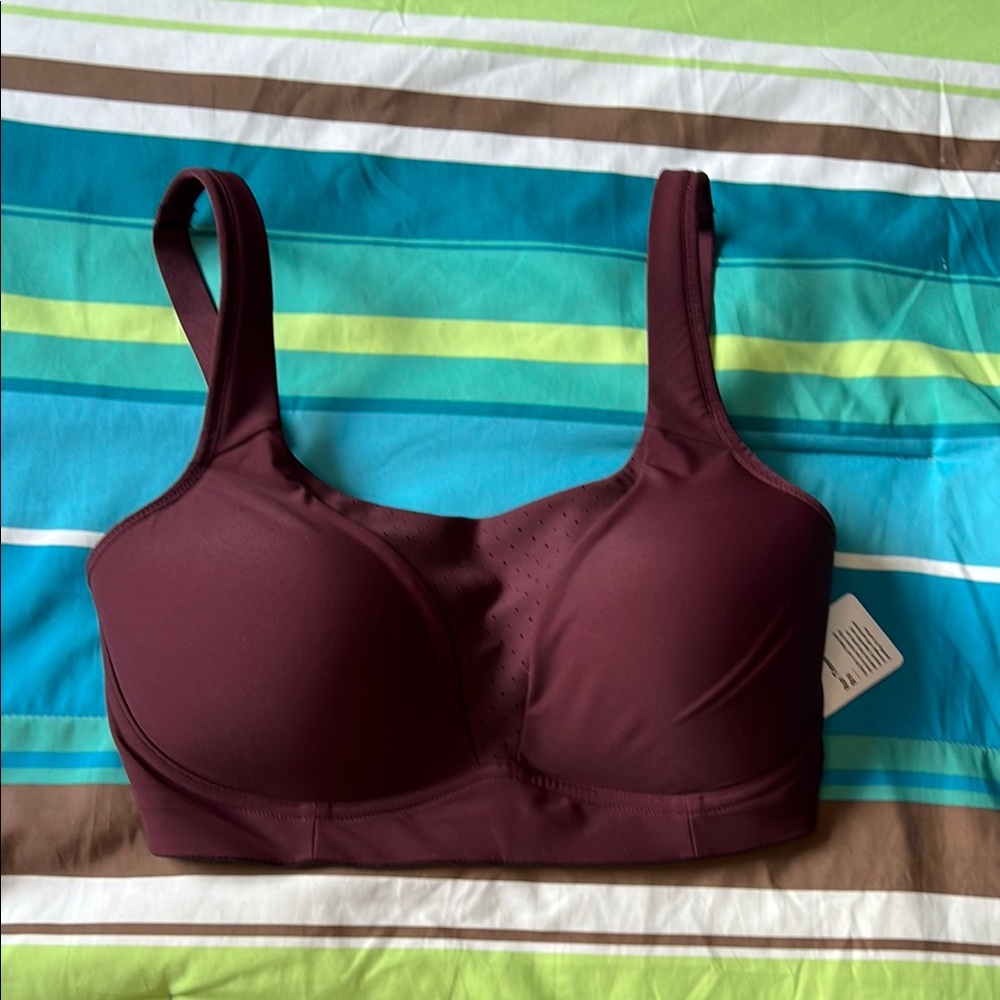 NWT Lululemon Burgundy/Wine Run Times Bra - 32E